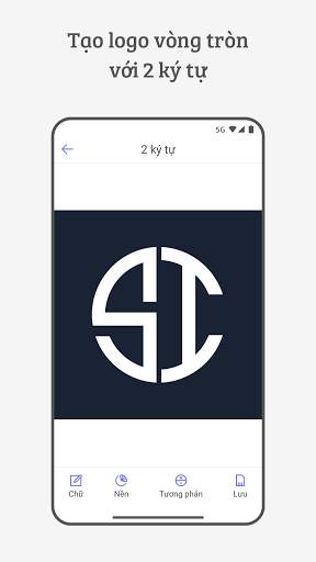 Tạo Chữ Hình Tròn (Trình Tạo Logo Vòng Tròn) screenshot 2