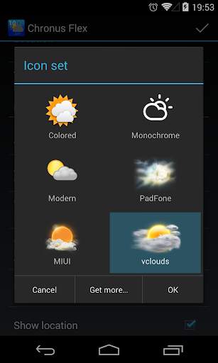 Chronus: VClouds Weather Icons 2 تصوير الشاشة