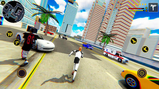 Flying Surfer Grand Robot Superhero : Crime Games screenshot 1