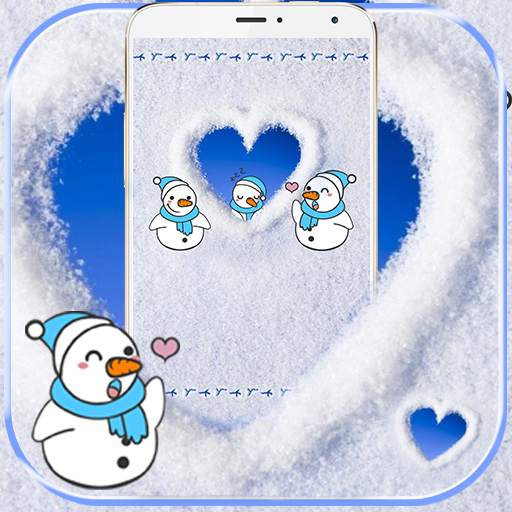 Snow Winter Theme Cute Snowman live wallpaper 1.2.2