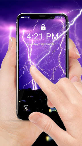 Thunder Storm Lightning APUS Live Wallpaper screenshot 3
