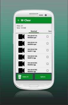 W-Clear Whatsapp Clean screenshot 3