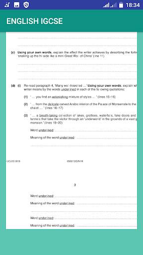 IGCSE ENGLISH PAST PAPERS MARKING SCHEME screenshot 2
