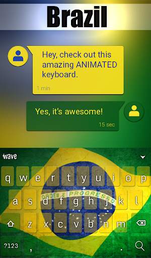 Brazil Animated Keyboard screenshot 3