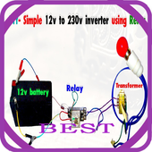 Simple Inverter Circuit Wiring Diagram иконка