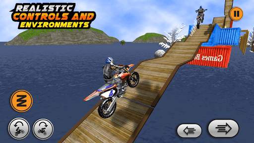Xtreme trail: 3D Racing - Offline Dirt Bike Stunts screenshot 2