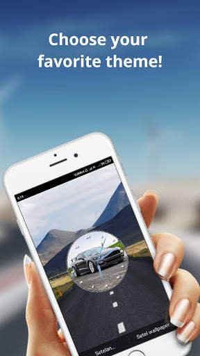 Sport Car Clock Live Wallpaper स्क्रीनशॉट 5