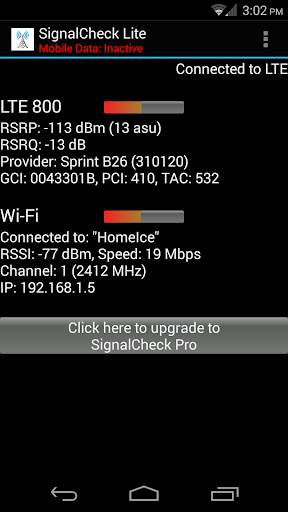SignalCheck Lite скриншот 3