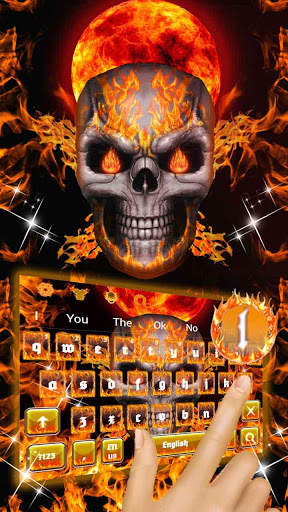 Fire skull keyboard screenshot 2