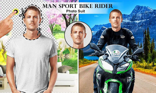 Man Bike Rider Photo Editor screenshot 3