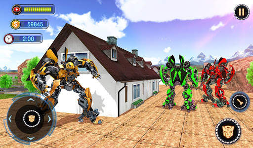US Robot Car Transform - Police Robot Fighting screenshot 12