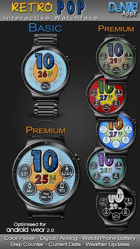 Retro Pop HD Watch Face Widget & Live Wallpaper screenshot 1