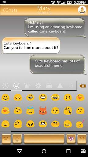 Arabic Gold Emoji Keyboard screenshot 2