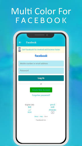Multi Color For Facebook Lite screenshot 1