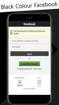 Black Theme For Facebook screenshot 1