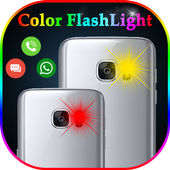 Color Flash Light alert on Call and SMS icon