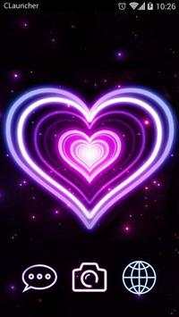 Neon Heart Theme HD: CLauncher screenshot 4