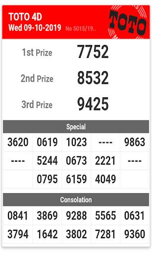Live 4D Results screenshot 3