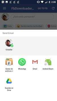 FbDownloader 2018 screenshot 1
