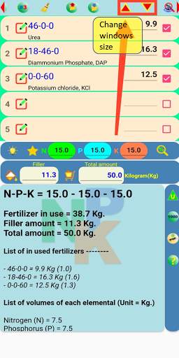 Fertilizer mixer lite screenshot 2