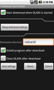 DLAIN Download And Install screenshot 2