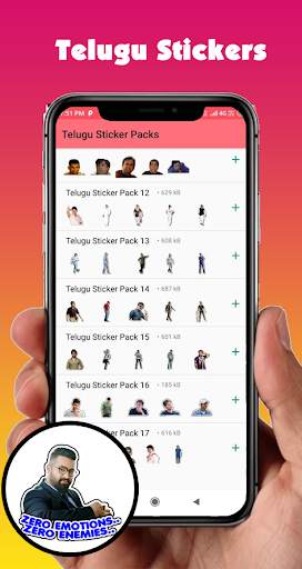Telugu  Funny Stickers for Wha screenshot 1