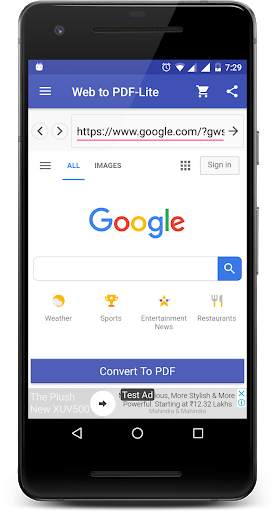 Web to PDF Converter - Lite screenshot 2