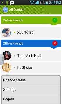 Quick Chat Facebook messenger+ screenshot 5