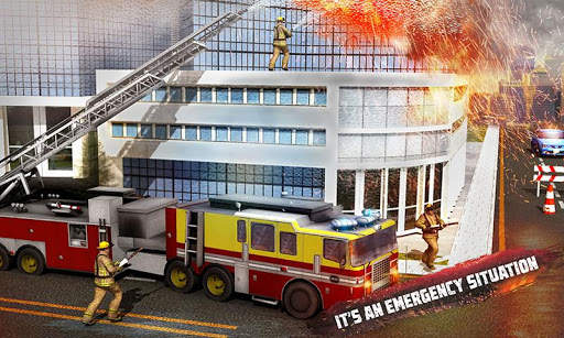 Game Truk Pemadam Kebakar Kota screenshot 1