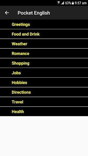 Pocket English screenshot 2