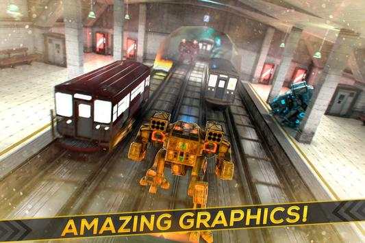 Subway Robots - Steel Racing screenshot 2
