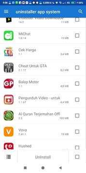 uninstaller app sistem - PRO screenshot 1