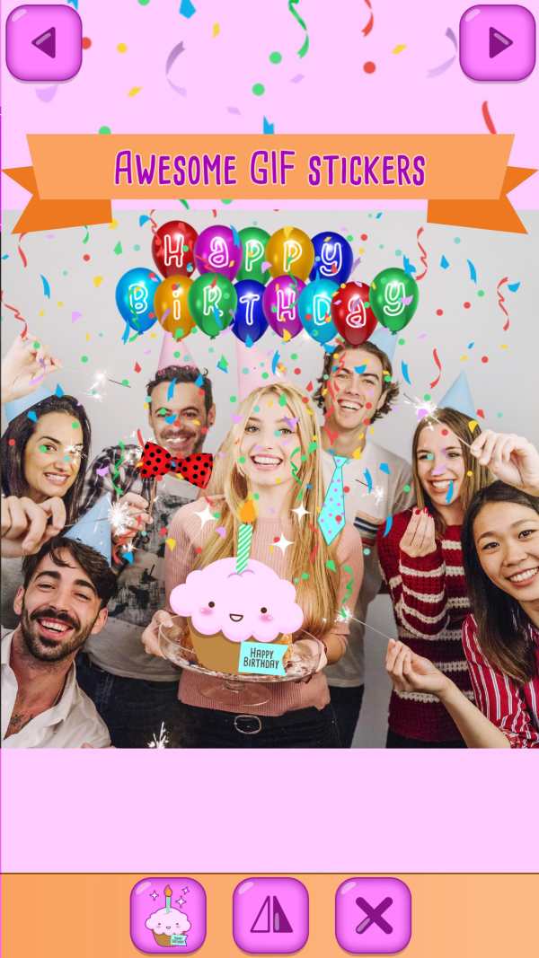 Birthday Photo Animation Maker screenshot 1