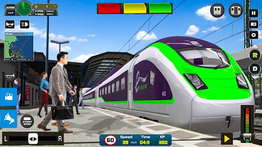 เมือง รถไฟ ซิม- เกมส์ 3 มิติ screenshot 1