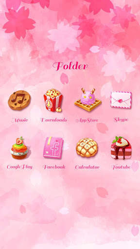(Free)Sweet Lover GO Launcher Theme screenshot 4