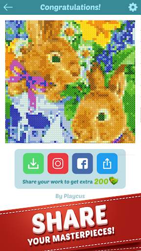 Cross Stitch - Color by Letters Pixel Art Game screenshot 7