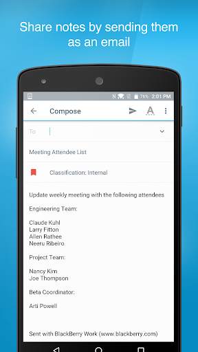 BlackBerry Notes screenshot 4