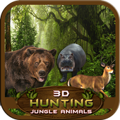 3D الصيد الغابة الحيوانات أيقونة