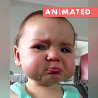 Animated baby WhastApp sticker logo
