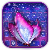 Clavier coloré papillon étoilé icon