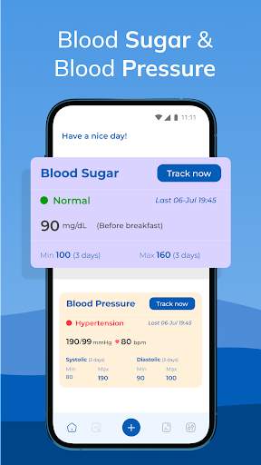 Blood Sugar - Blood Pressure screenshot 1