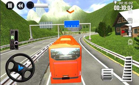 Euro Bus Driver 3D: Uphill Sim screenshot 2