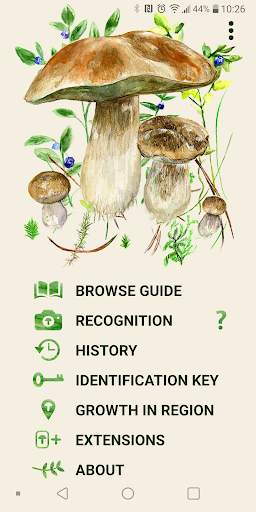 Mushrooms app screenshot 1