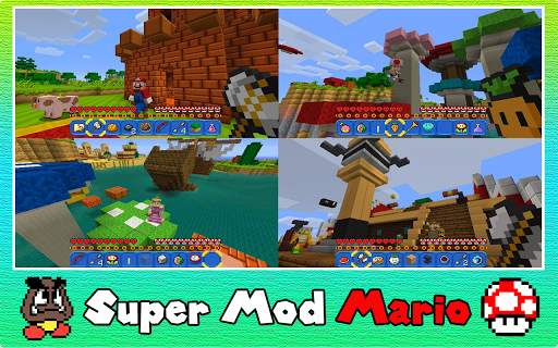 Super Mod Mario - Adventure for Minecraft PE 2021 1 تصوير الشاشة