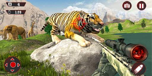 Angry Tiger Hunter : Crazy Mountain shooter screenshot 3