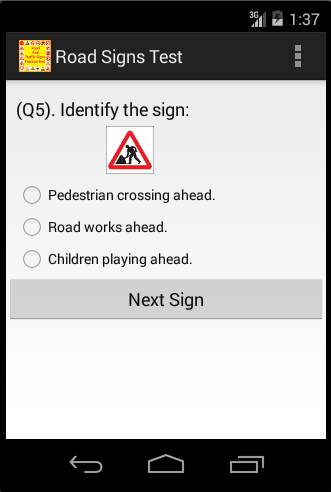 Road And Traffic Signs Test screenshot 2
