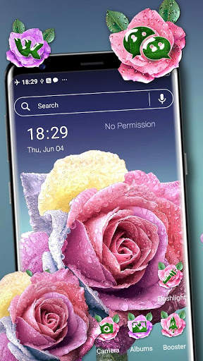 Rose Water Drop Theme Launcher screenshot 1