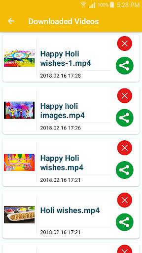 Happy Holi Video Status Song screenshot 1