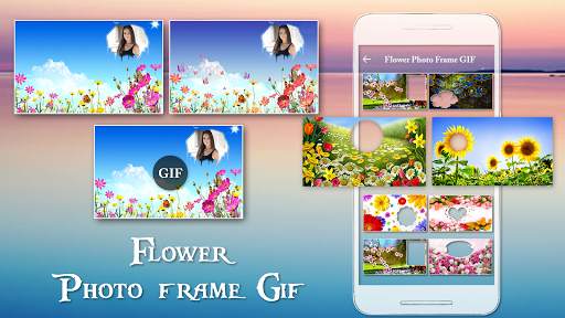 Rose Flower GIF Photo Frame Editor screenshot 1