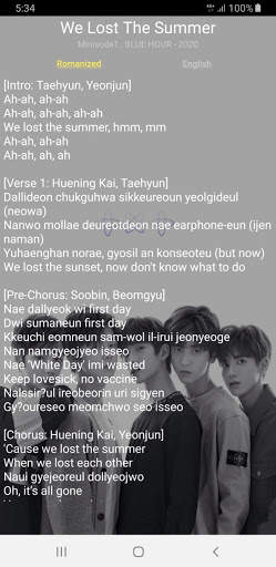 TXT Offline Song Lyrics screenshot 4